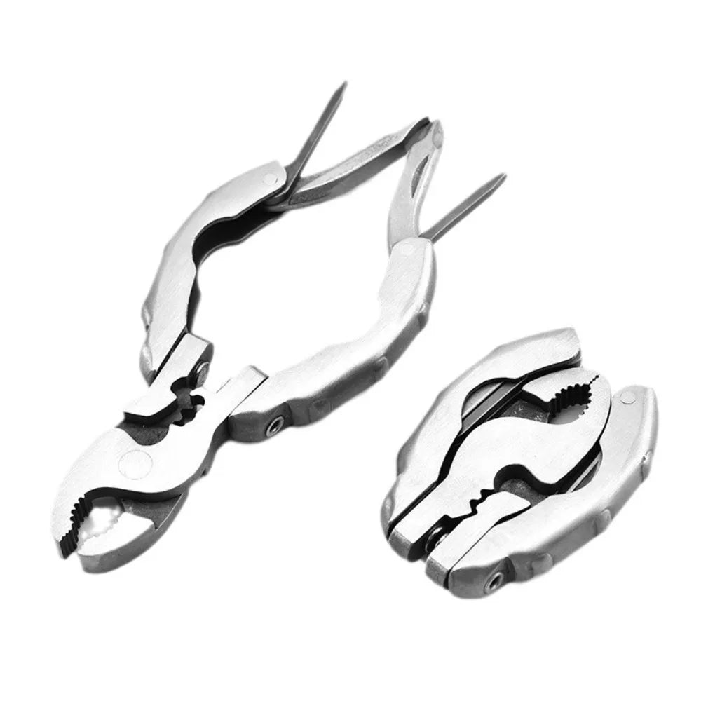 9 in 1 Folding Pliers Screwdriver Combination Kit Outdoor Multifunction Tool Gear Swiss Tech EDC Portable Pocket Mini