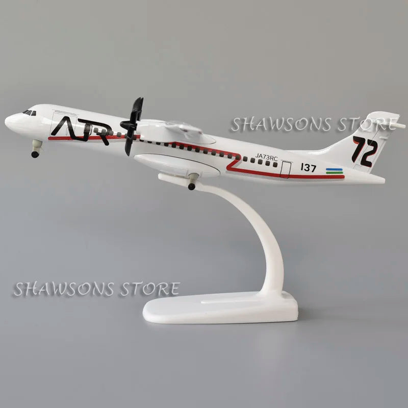 1:140 Diecast Metal Model Plane Toy ATR-72 Original Version Miniature Replica Collectible