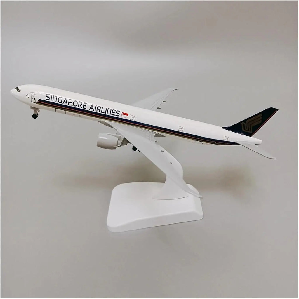 20cm for B777 Singapore Airlines Metal Alloy Aircraft Miniature Scale Plane Model Decorative Desks Suitable for Gift Giving