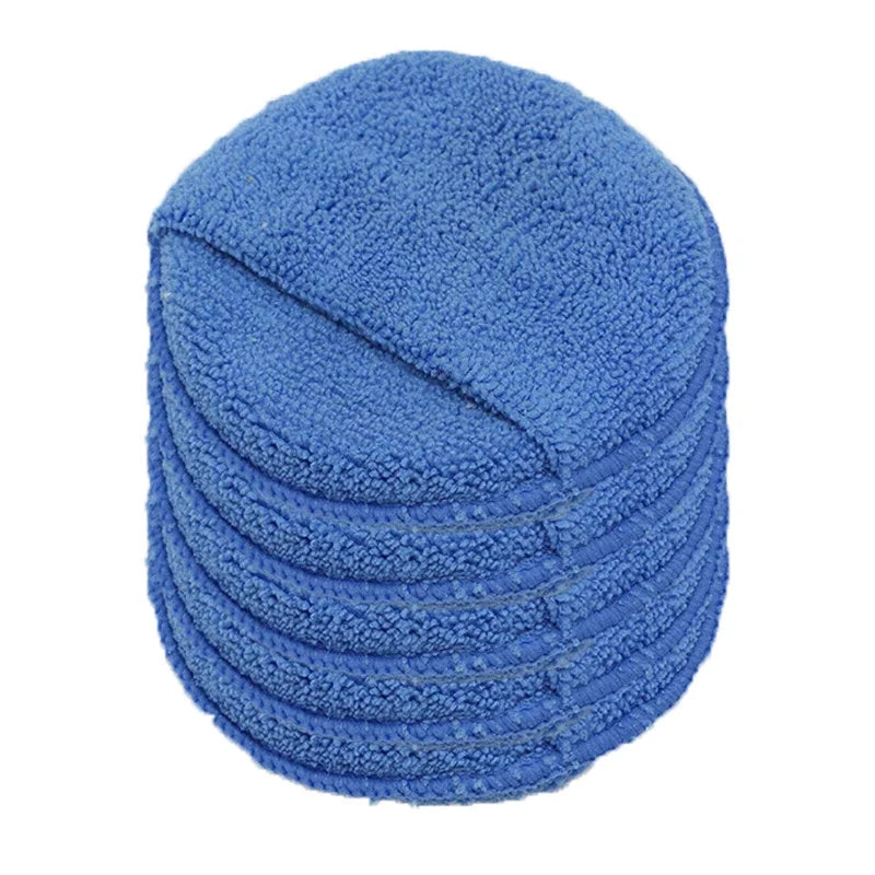 Car Polishing Waxing Sponges Pad 5 Inch 125mm Microfiber Round Motorcycle Auto Wax Applicator Polish Foam Sponges Cleaning Tools