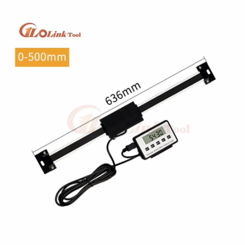 0-150/200/300/400/500mm 0.01 mm DRO Magnetic Remote Digital Readout Digital Linear Scale External Display Measuring Tool