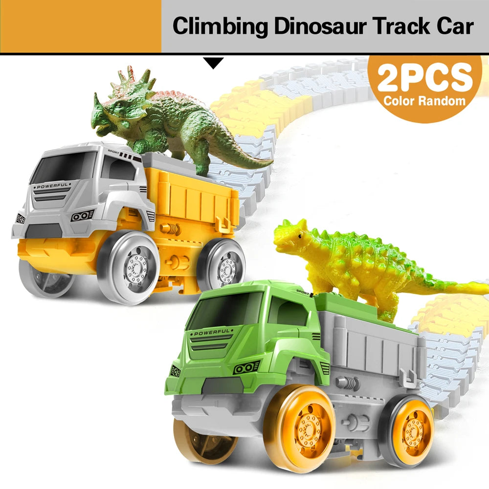 eplacement Cars for Tracks - Extra Race Car Accessories for Dinosaur Race Track & Train Toy Gift - for Kids Boys and Girls Toys