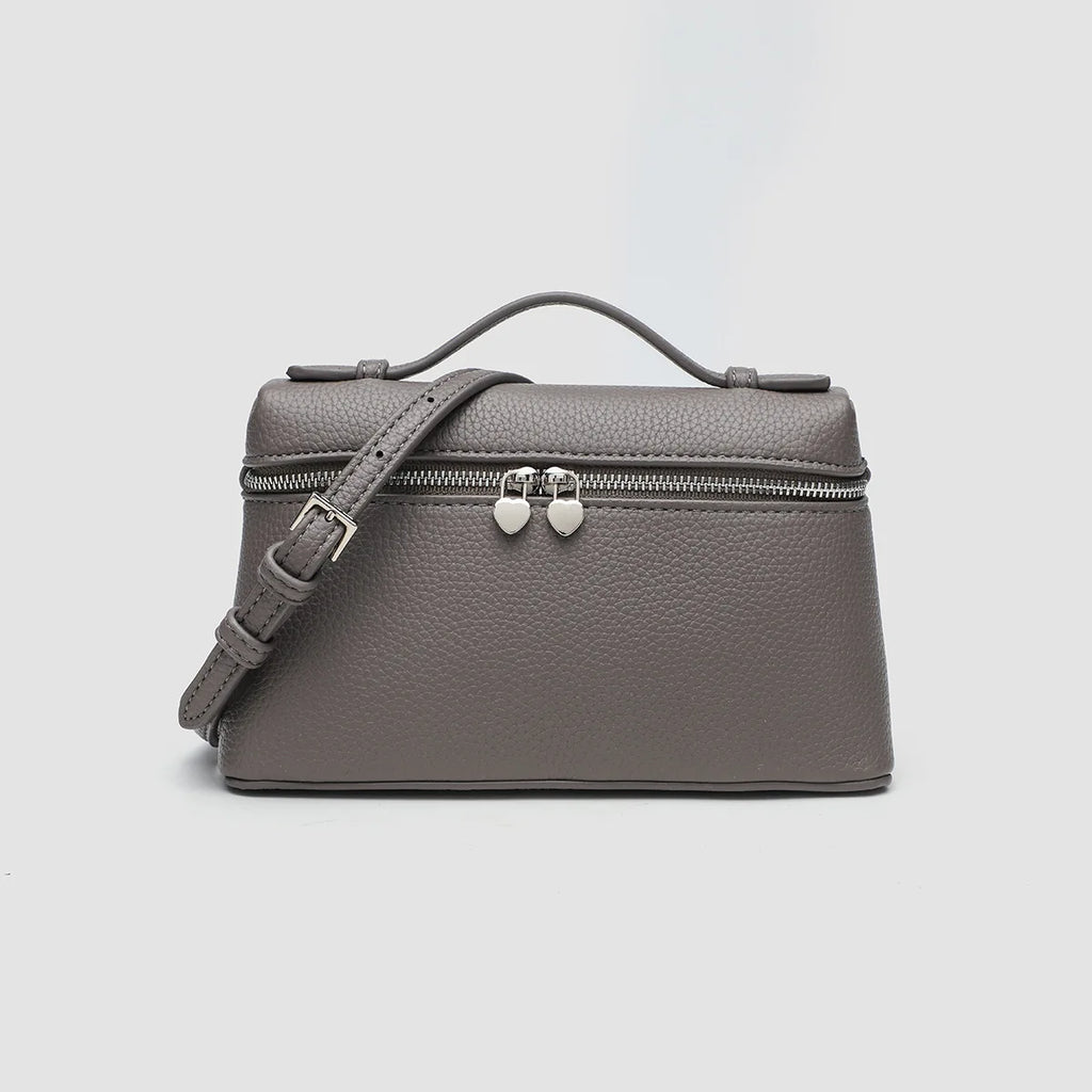 Customized name: pu leather texture, ins style lunch box bag, women's bag, new ostrich pattern commuter handbag, crossbody bag