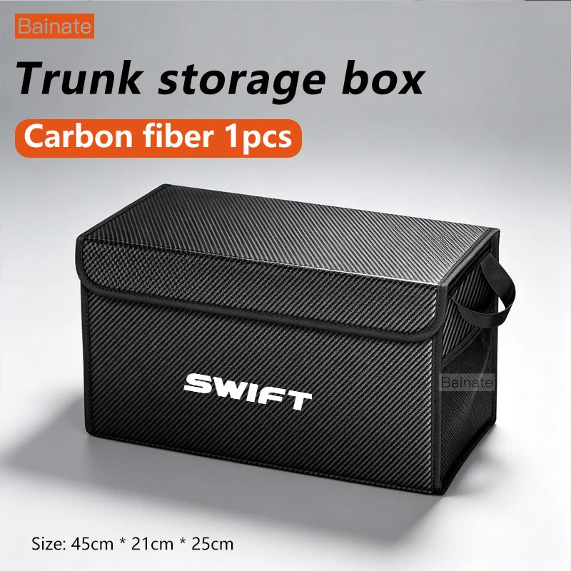 Car Trunk Foldable Storage Box For Suzuki Swift ZA ZD 2014 2017 2020-2026, Multi-Functional Folding Interior Storage Accessories