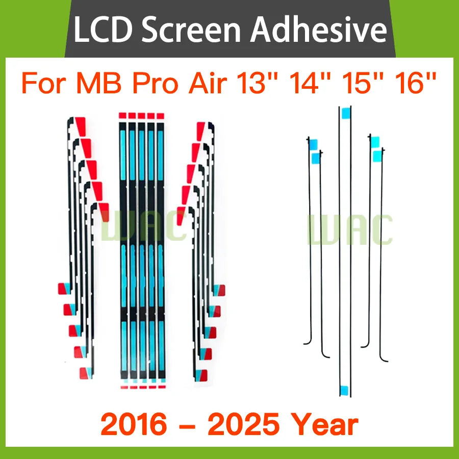 New LCD Screen Adhesive For Macbook Pro Air 13"14" 15" 16"A1706 A1932 A2337 A2681 A2941 A2442 A2485 Strip Sticker Tape 2016-2024