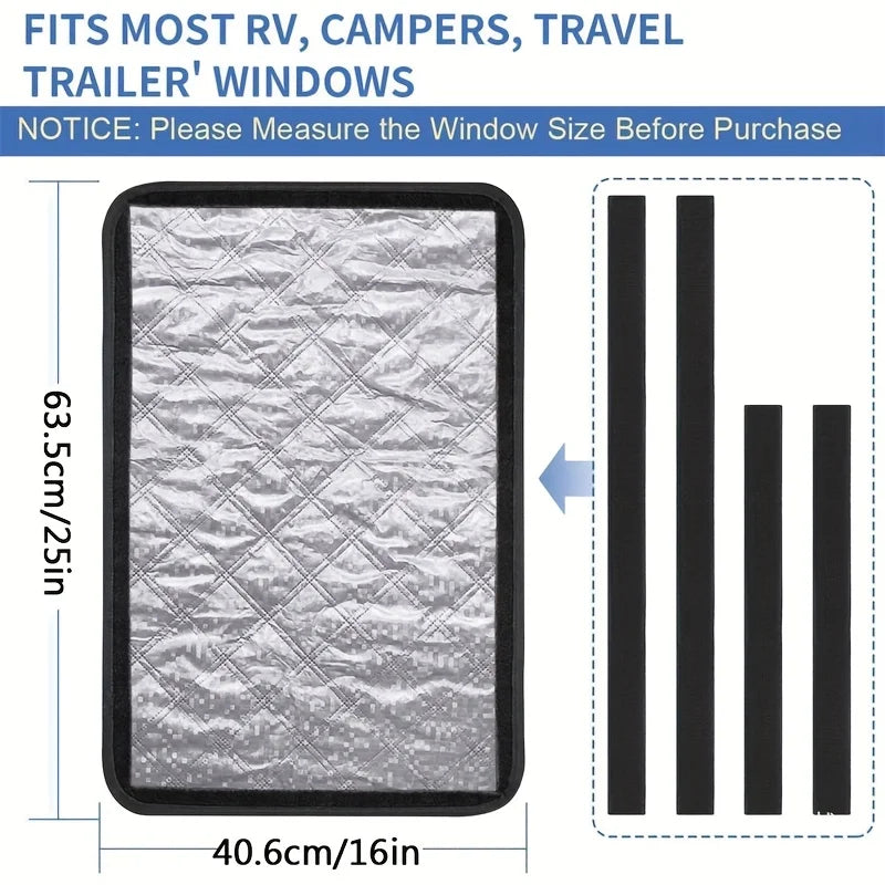 1PC Caravan Sunshade Skylight Shading Pad Foldable Awning Cover Waterproof Camping Tailgate Sunshade Car Trailer RV Accessories