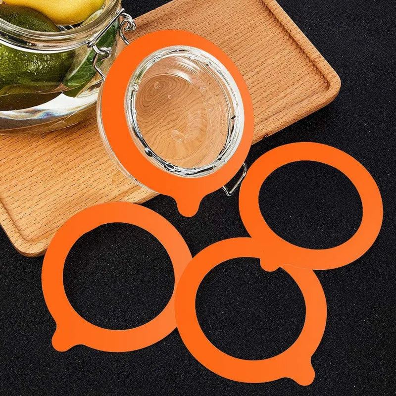 5pcs Mason Jar Sealing Ring Silicone Gasket Food-Grade Waterproof Silicone Gasket for Mason Jars Sealing Jars Glass Jars