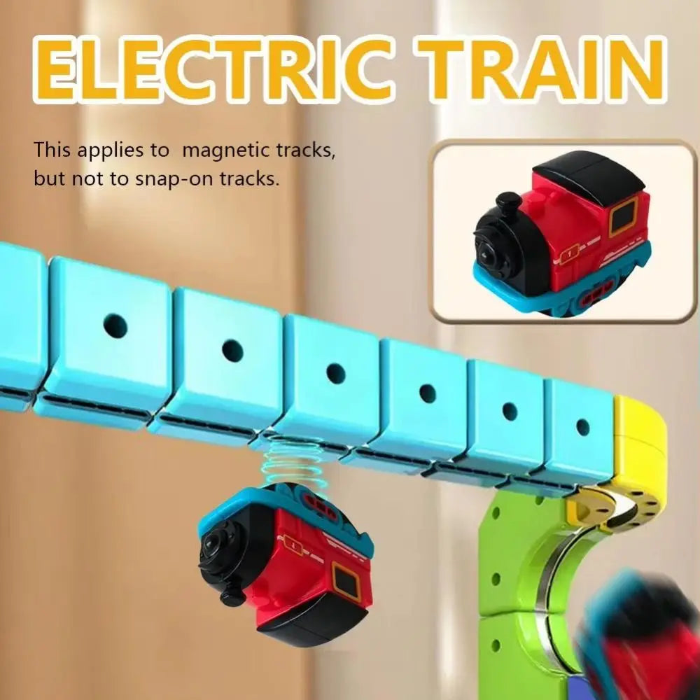 Plastic Magnetic Tracks Train Anti-gravity Intelligent Toy Magnetic Train Diecast Toy Smooth Steady Driving Electric Train