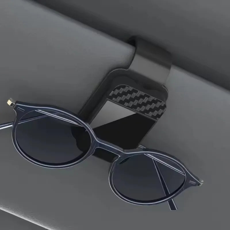 Car Sunglasses Clip Sun Visor Glasses Holder Card Ticket Holder Stable Storage Clips Eyeglasses Hanger Car Interior Accessories