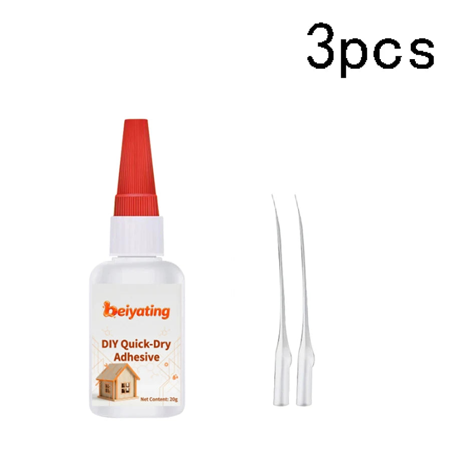 1-3Pcs 20G Quick Dry Strong Adhesive CA Glue, Multi-purpose Instant Bond for Plastic Wood Metal Ceramic, DIY Model Repair Glue