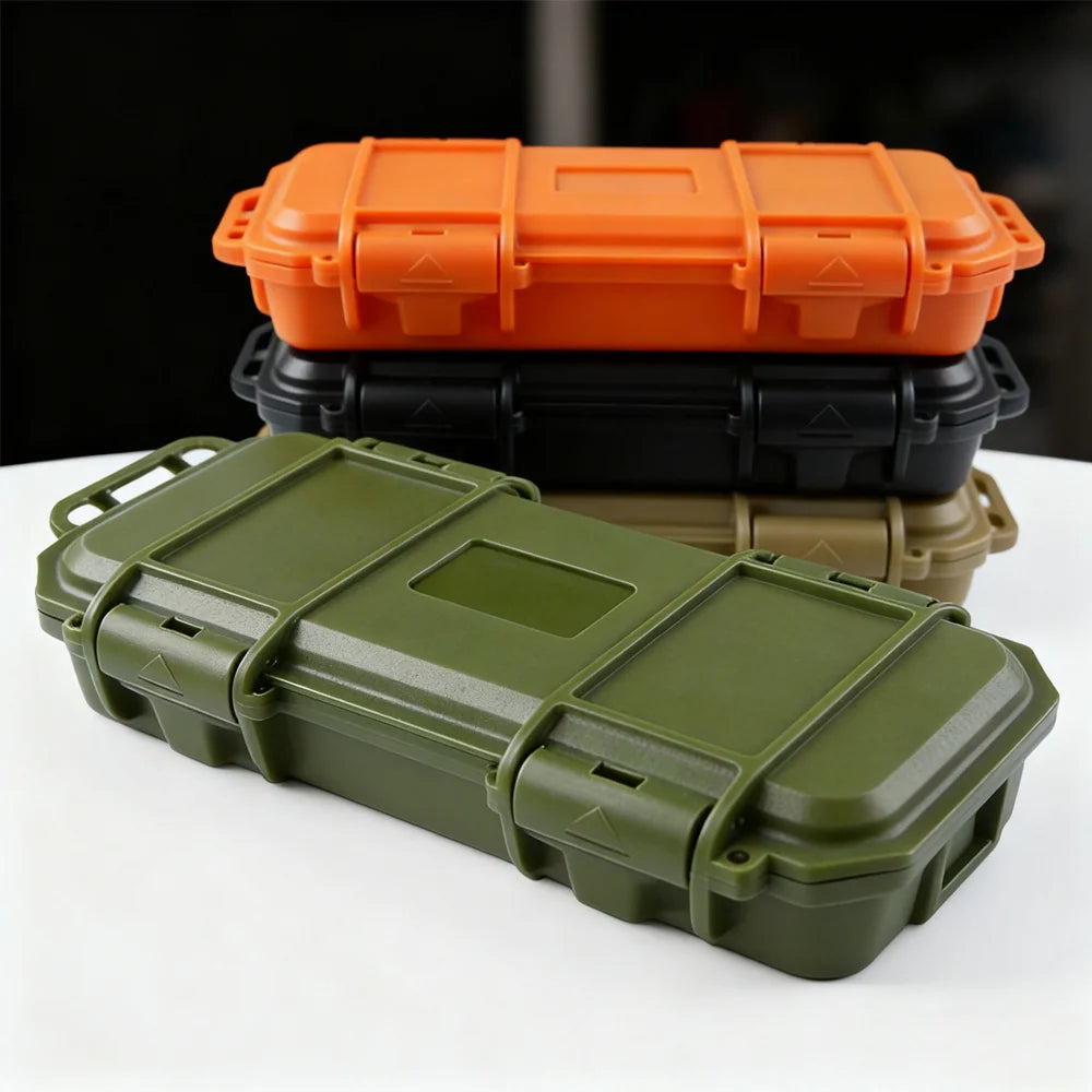 17.5x7cm EDC Tactical Waterproof Anti-fall Storage Box for Hardware Tools Plastic Shockproof and Pressure-resistant Tool Box