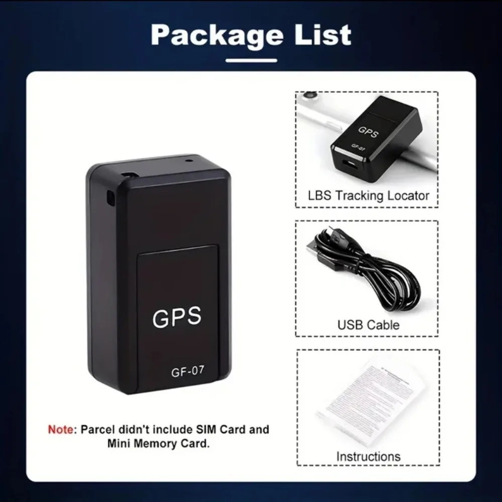 Gps Positioner Gf07 Tracking Positioner Real-Time Tracking Remote Vehicle Positioning Mobile Anti-Loss