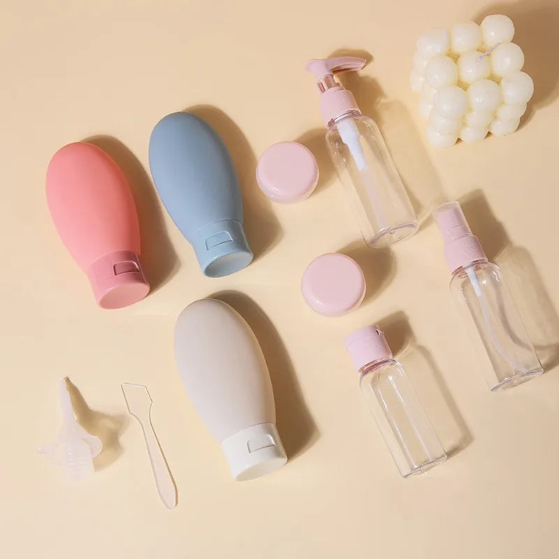 Travel Refillable Bottle Set | Shampoo and Shower Gel Empty Containers,Portable Skin Care Product Hand Cream Lotion Bottle.