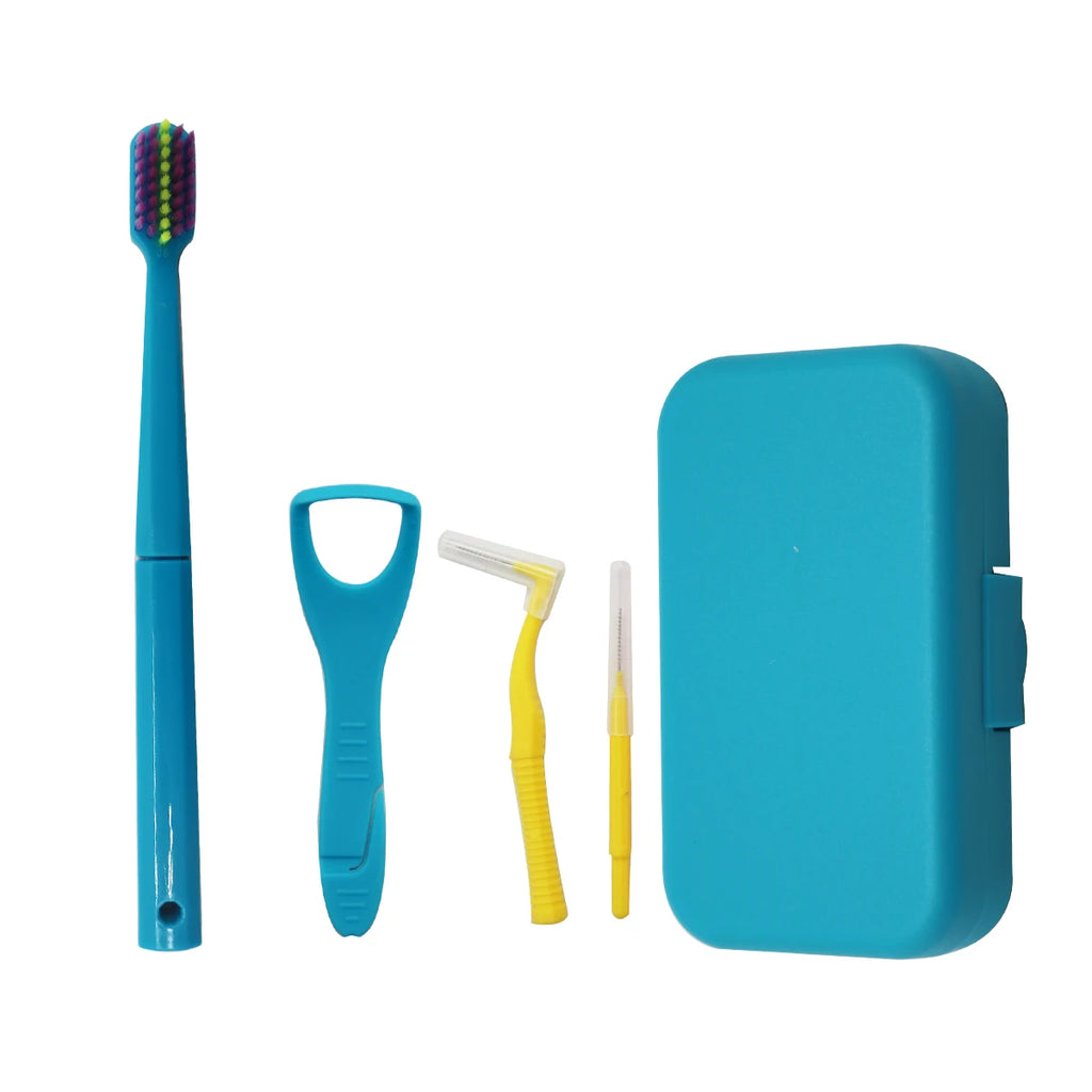 4 Pcs/set Portable Travel Cleaning Set Storage Box Protective