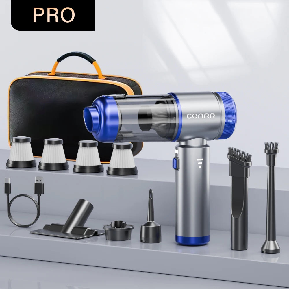 CENRR Car Vacuum Cleaner High Power Portable Handheld Cleaning Machine Mini Cleaner Powerful Wireless Vacuum Cleaner Home Blower