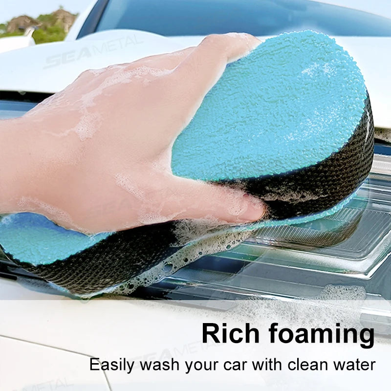 SEAMETAL Car Wash Sponge High-Density High Water Absorption Cleaning Sponge Block Removal Dust Polishing Car Foam Washing Sponge