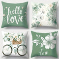 4-Piece Set These Cushion Covers Feature a Fresh and Sweet Style Combining Floral Patterns with Ext Insert Not Included