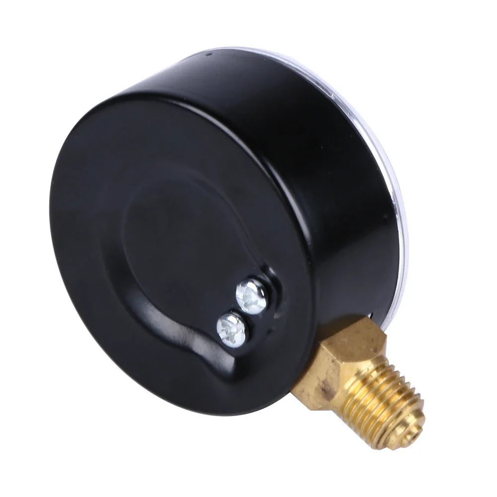 0-6 Bar Manometer 1/4 NPT Compressed Air Compressor High Strength Pressure Gauge 2.3 Face for Air Water Oil Gas Measurement
