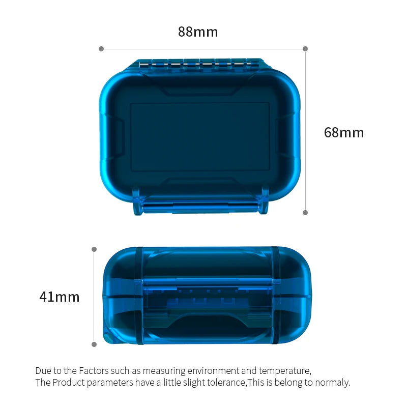 KZ ABS Wired Earphone Storage Bag Compression Resistant Hardness Headphone Case Black Portable Mini Earphone Storage Box