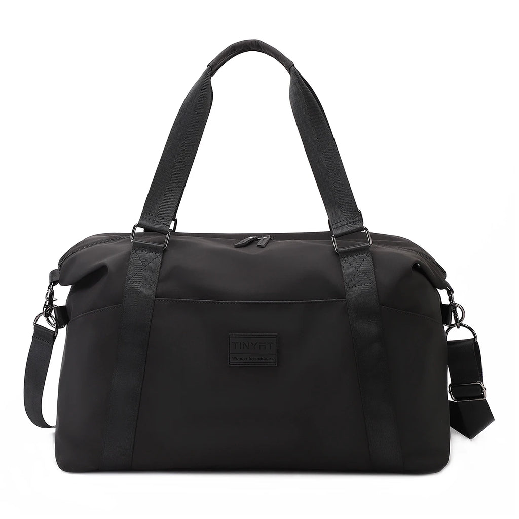 TINYAT Women's Waterproof Travel Bag Material Large Capacity Lightweight Handbag Travel Camping Outing Luggage Bag