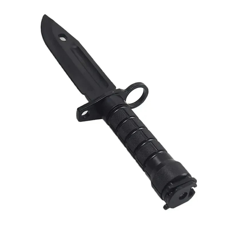 Rubber Knife Training with Sheath, Fake Plastic , Flexible and Soft Fixed Blade Suitable for Props, Halloween Martial Arts
