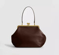 DONGSUO Women Kisslock Frame Bag Oversized Design Under-the-Arm Pouch Clutch Purse Evening Dinner Party Bag 2026 Shoulder Bag