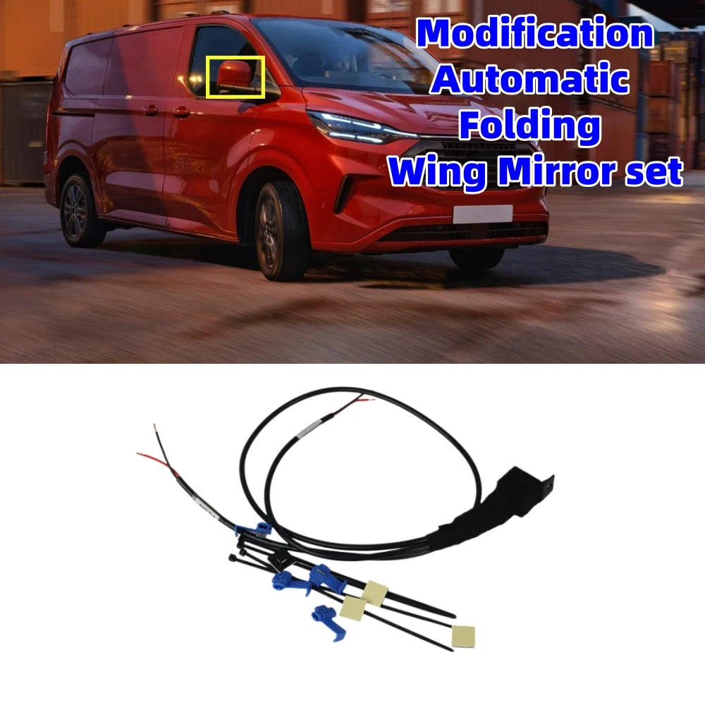 RV Automatic Mirror Folding Module Conversion For Ford Transit Custom Mirror Fold On Lock Un-Lock Car Electronics Accessories