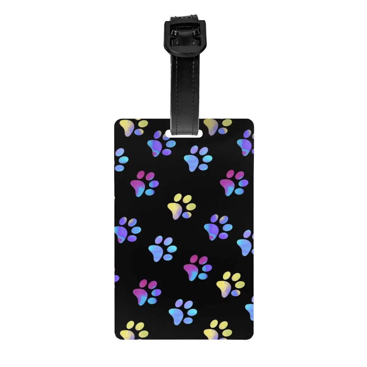 Custom Dog Lover Pet Paw Heart Luggage Tag for Suitcases Fashion Baggage Tags Privacy Cover Name ID Card