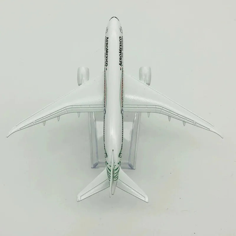 16cm Airplane Model B787 Airways Aircraft 1/400 Scale Alloy Metal B787 Mexican Air AEROMEXICO Plane Model Aviation Miniature toy
