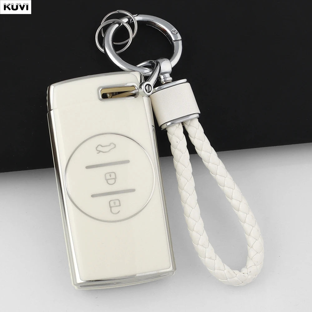Pink TPU Car Remote Key Case Cover Fob Keychain Shell For Chery Tiggo 7 pro 8 Pro Exeed Tiggo 2 3x Arrizo 5 Pro Gx 5x EQ7 2021