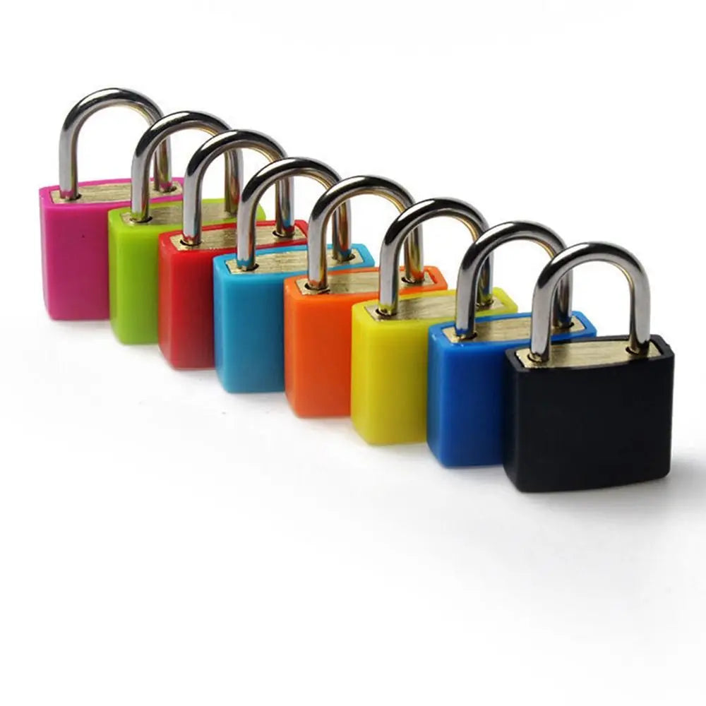 23mm Coloured Dormitory Appliances Home Ornament Cabinet Door Bookbag with 2 Keys Suitcase Padlock Small Luggage Lock