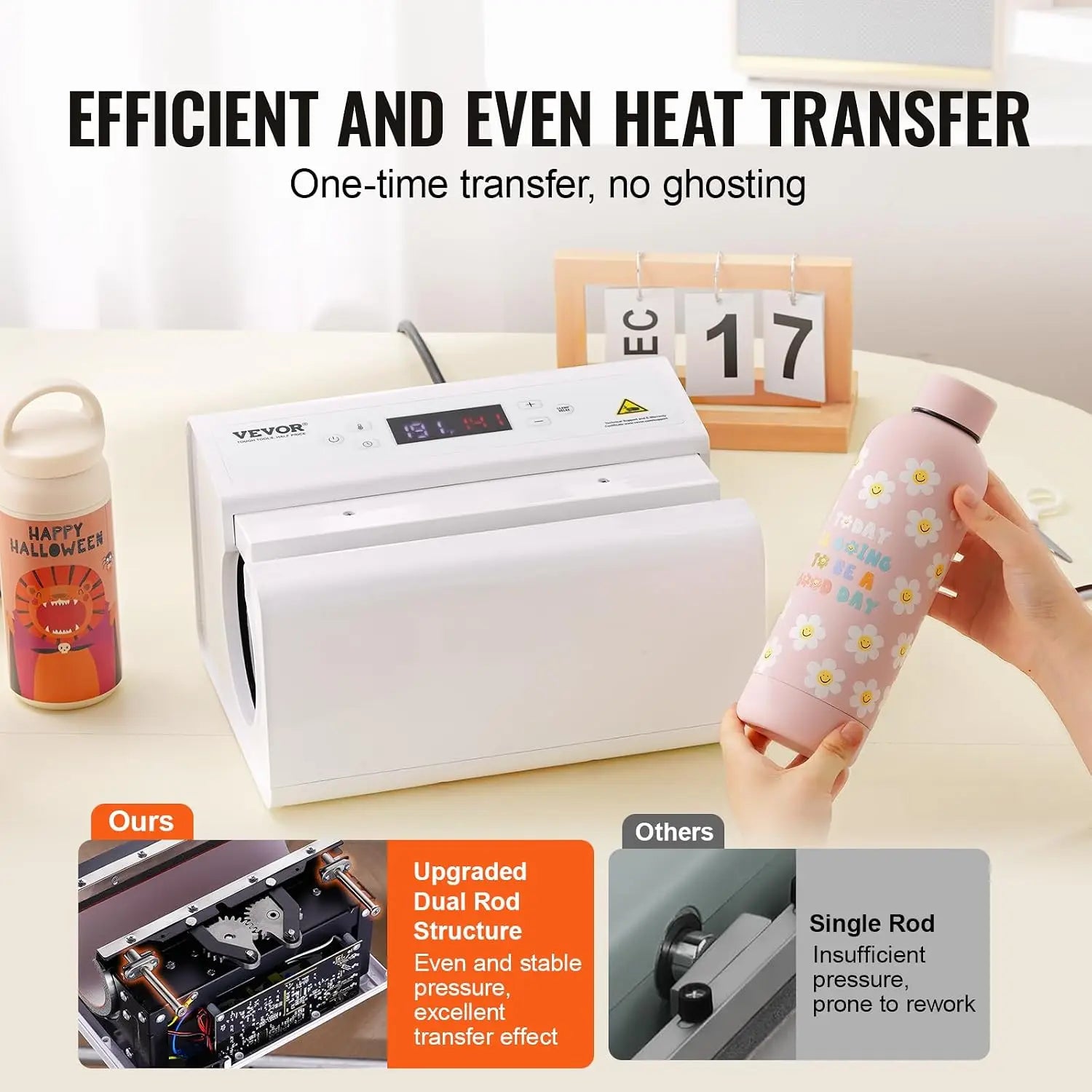 Auto Tumbler Heat Press Machine, Automatic Rotation Full Print Mug Press, Even Heating for 11-30oz Sublimation Tumblers