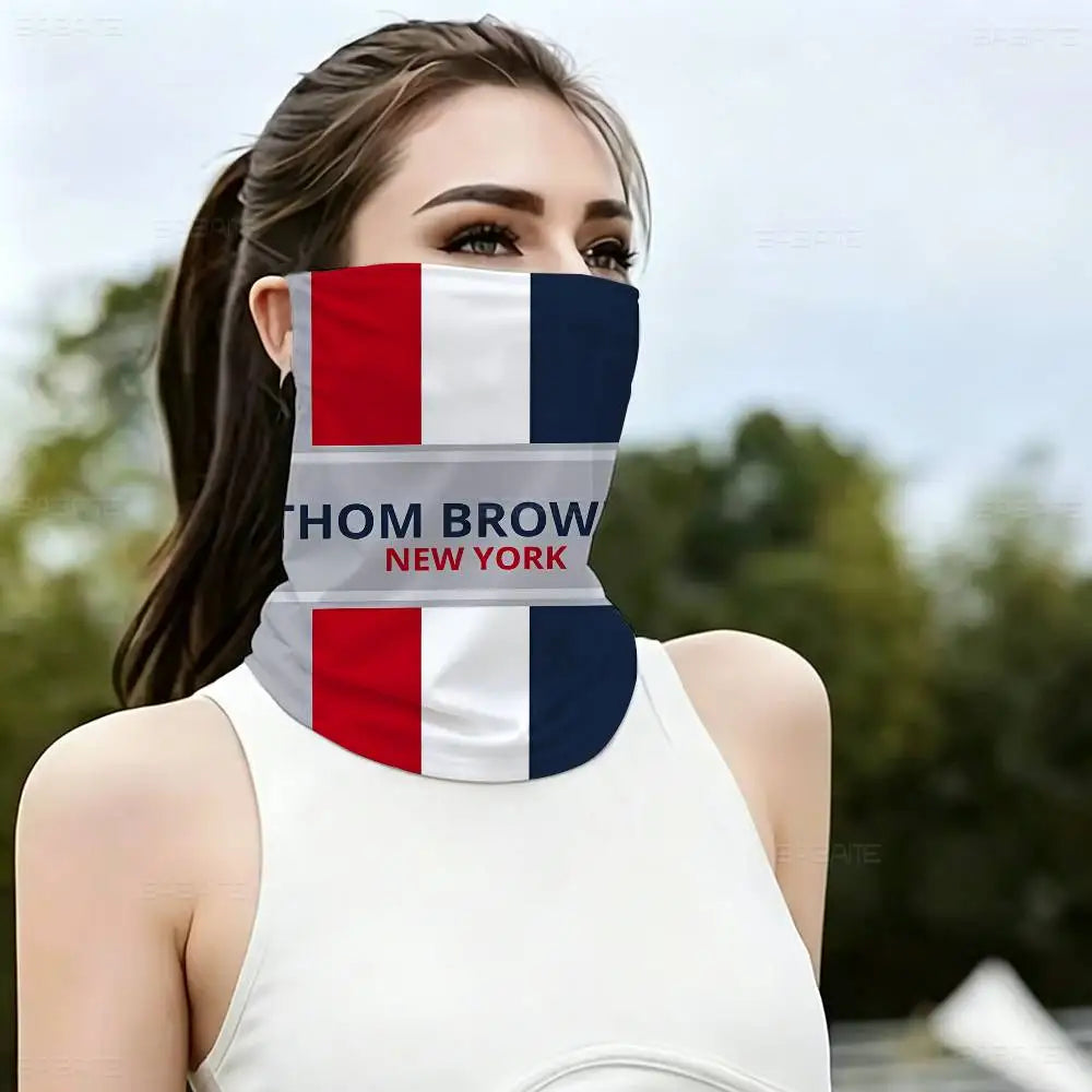 Fashion Brand T-Thom B-Brown UV protection face mask lightweight tube scarf for outdoor riding mountaineering camping