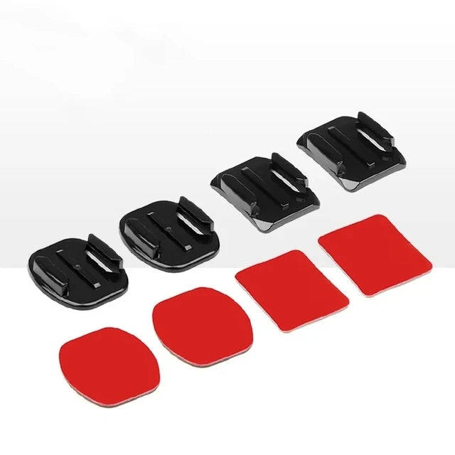 Adhesive Mounts Sticker Sticky Flat Curved Mount Helmet Surfboard Riding For Gopro Hero 12 11 DJI OSMO Action Camera Accessorie