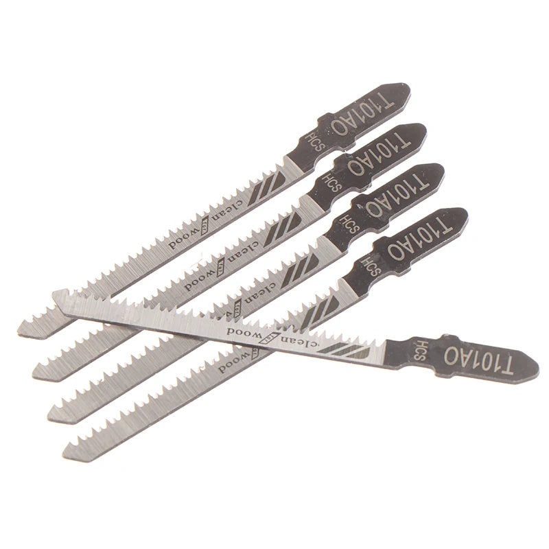 5PCS T101AO HCS T-Shank Jigsaw Blades Curve Cutting Tool For Wood Plastic saw