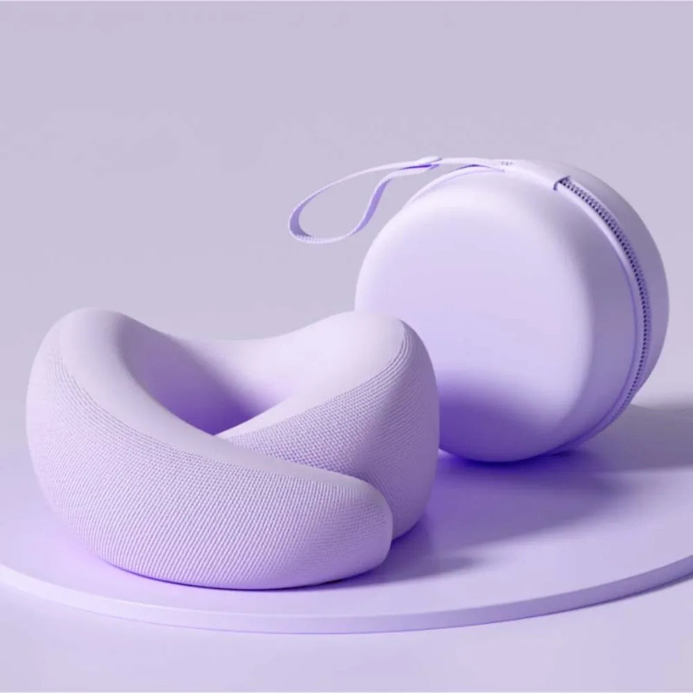 Slow Rebound U-Shaped Neck Pillow Neck Support Memory Foam Memory Foam Pillow Adjustable Washable Sleep Nap Pillows Noon Break