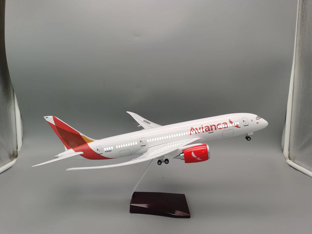 Scale Avianca Toy Model Airplane 47CM 787 Aircraft Model for Colombia Air B787 Resin Diecast Aircraft Can Be Used As Decoration