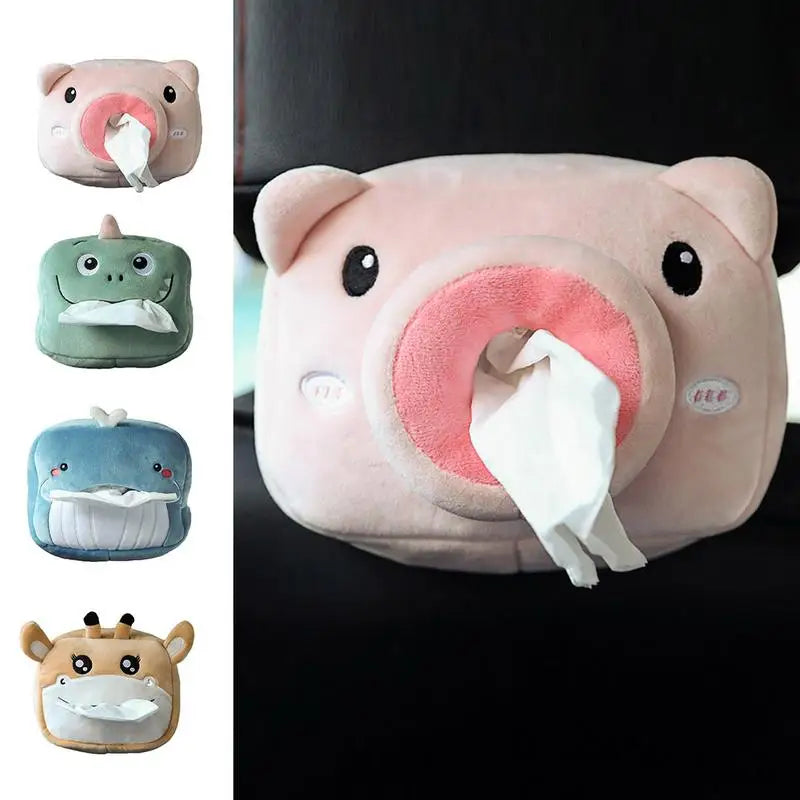 Creative Car Tissue Box Durable Handbox Tissue Box Portable Automobile Chair Back Drawer Car Interior Accessories