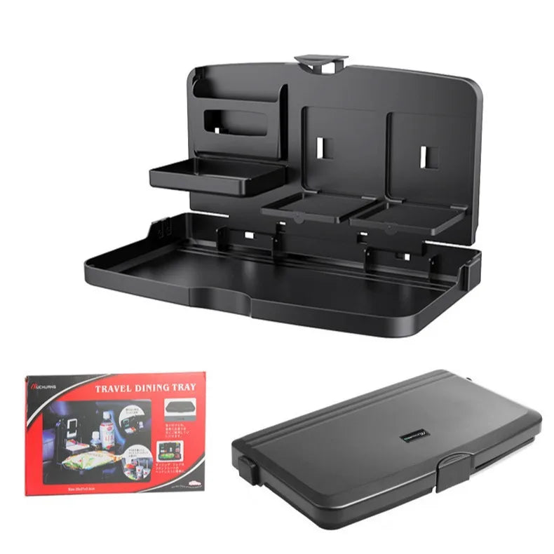 Multi-Functional Portable Foldable Car Backseat Tray Desk Car Vehicle Back Seat Tray for Food Water Cup Phone