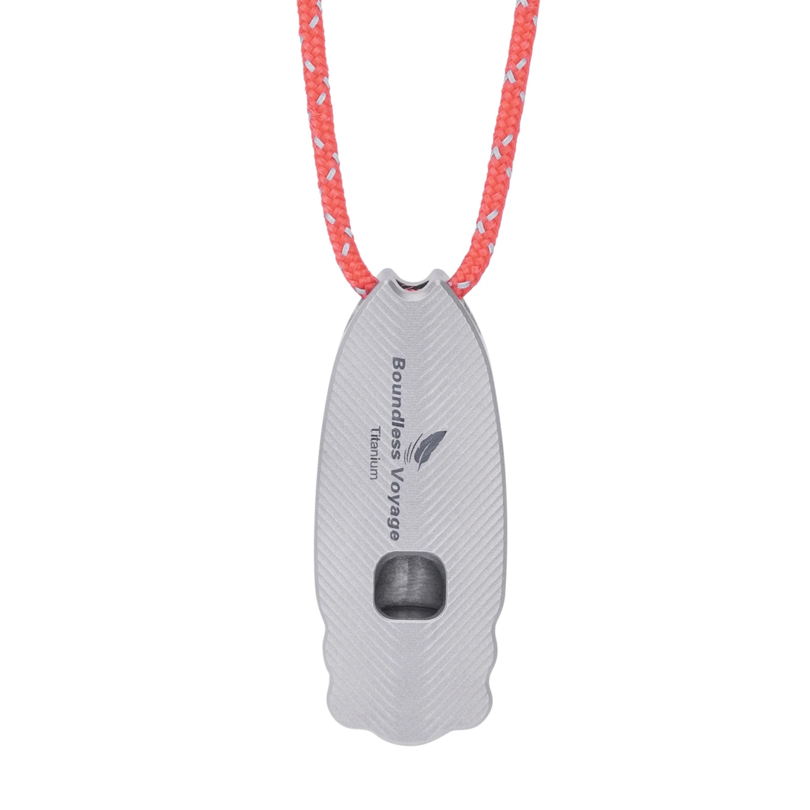 Boundless Voyage Titanium Survival Whistle Compact Emergency Safety Whistle  Rust-Proof Whistles for Camping & Rescue & Training