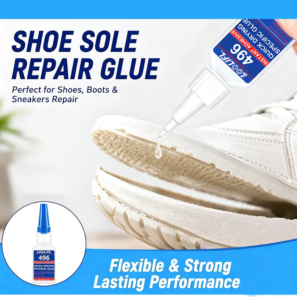 496 Universal Instant Adhesive, Fast Drying Strong Bond Glue for Household & Industrial Repairs, 20g Multi-Material Super Glue