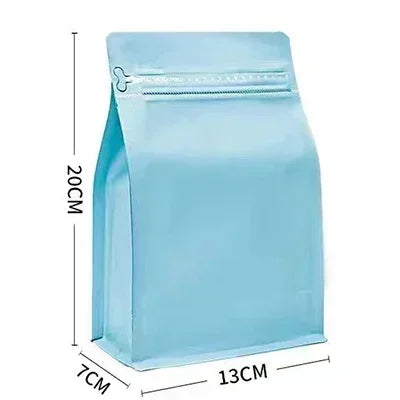 100pcs Wholesale 250g Coffee Bean Powder Bags with Valve Block Bottom 8oz Whey Protein Powder Food Packaging Food Storage Bags
