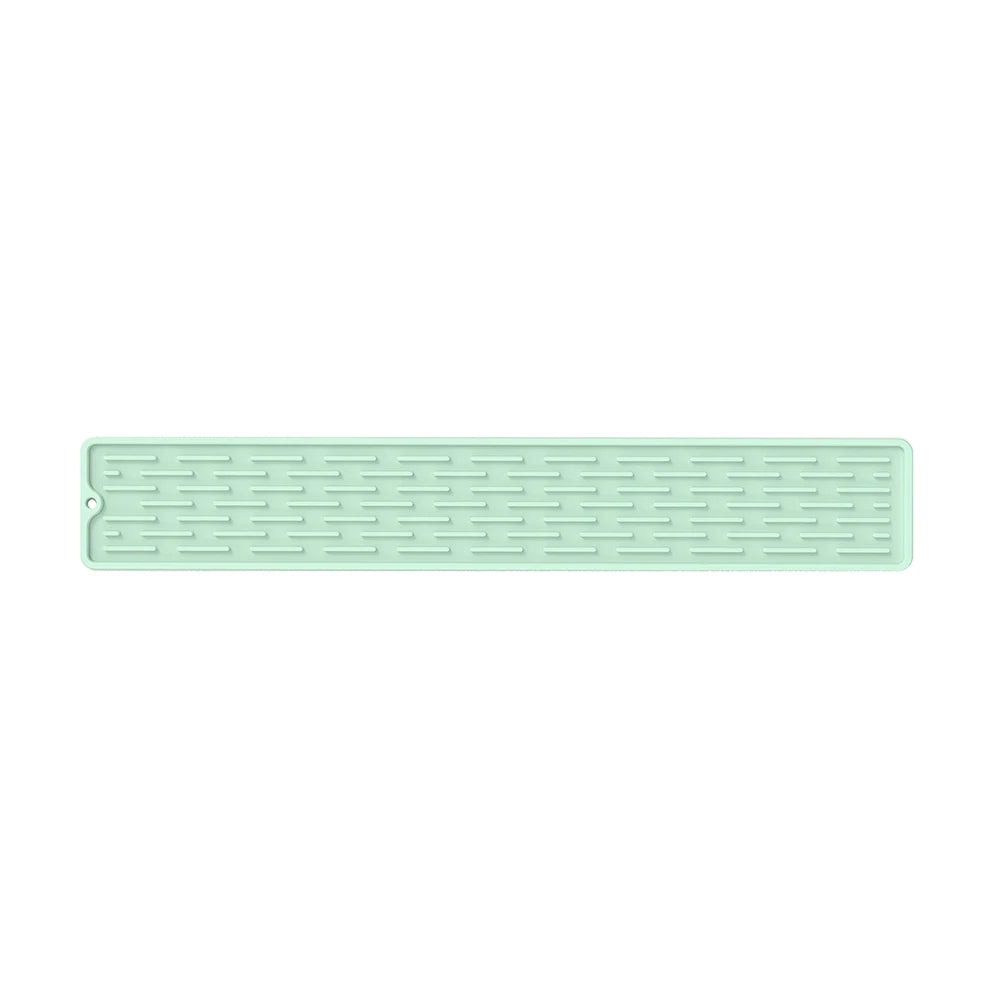 1Pcs Silicone Faucet Mat Drip Protection Pads Kitchen Sink Narrow Nonslip Tray Sink Drain Pad Waterproof Home Bathroom Gadget