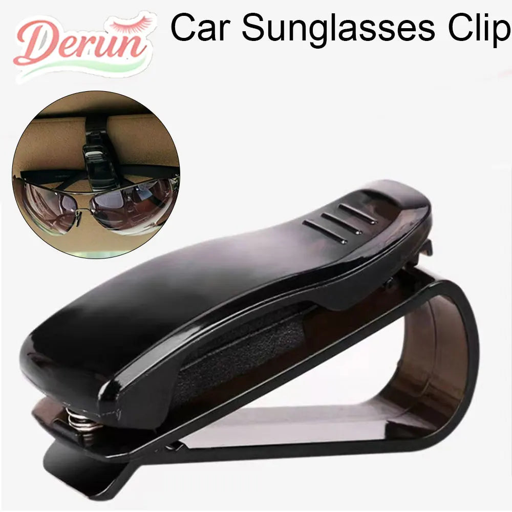 Multi-Function Car Sun Visor Sunglasses Clip Universal Auto Eyeglasses Holder Ticket Card Storage Clip New Car Interior Accessor