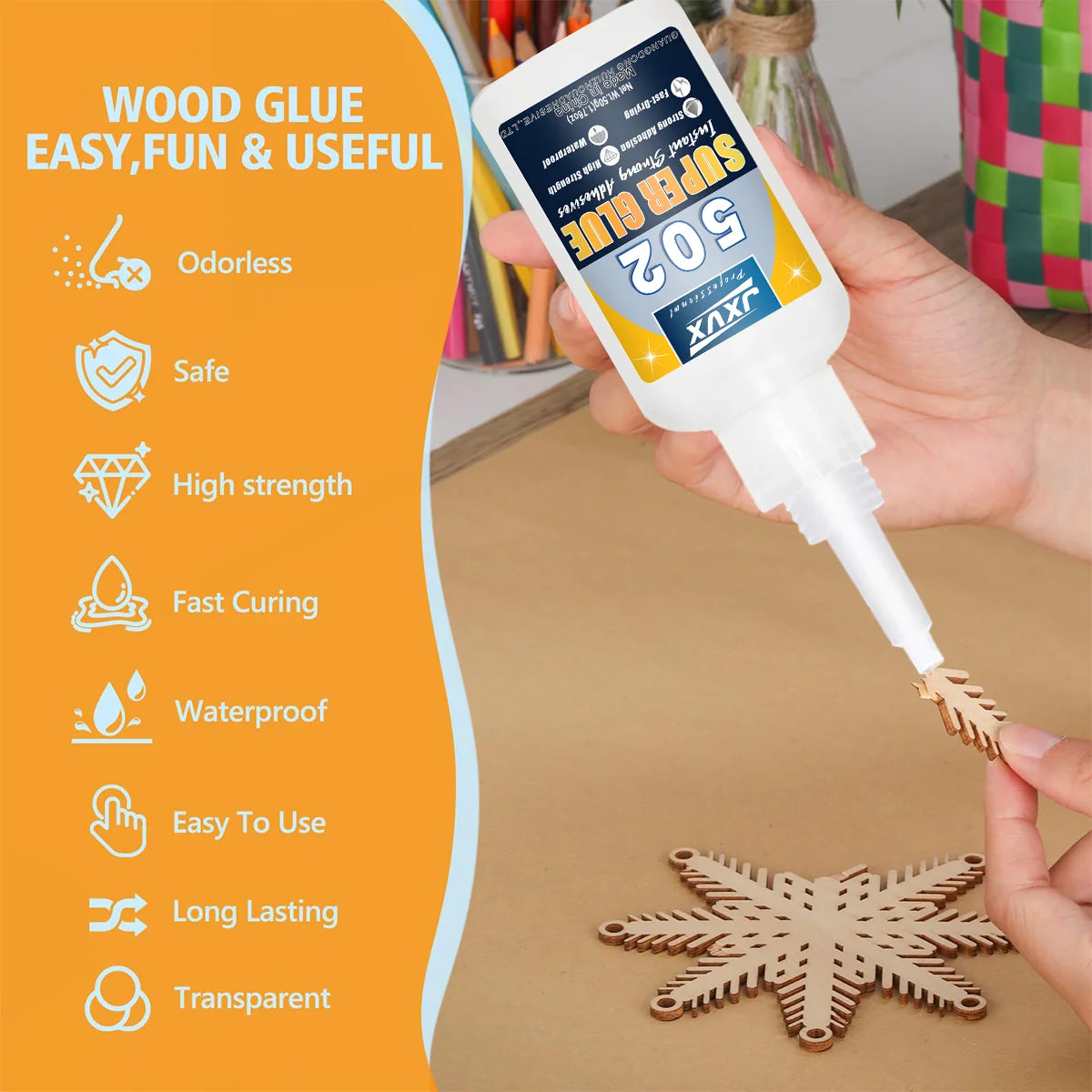 Super Universal Glue 502, Liquid Glue, Suitable for Wood, Glass, Metal, Plastic, Repair, DIY Crafts, Large Size of 50g for Greater Profitability, Stationery, Office Supplies, Glue