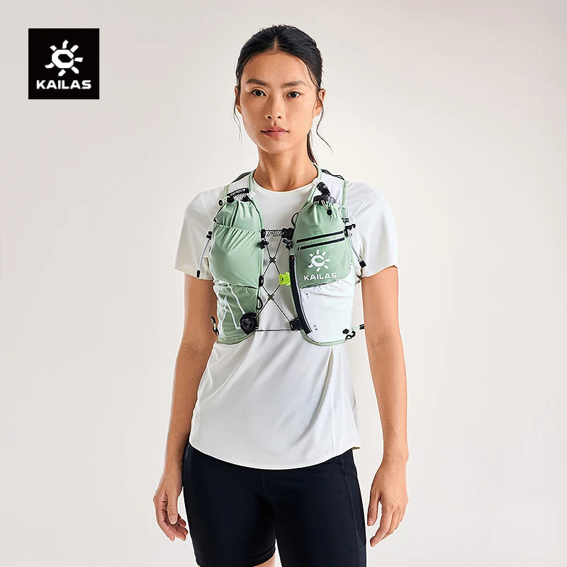 KAILAS FUGA AIR 7L Women Travel Marathon Trail Running Hiking Cycling Backpacks with Dual Soft Water Bottles KA2554006