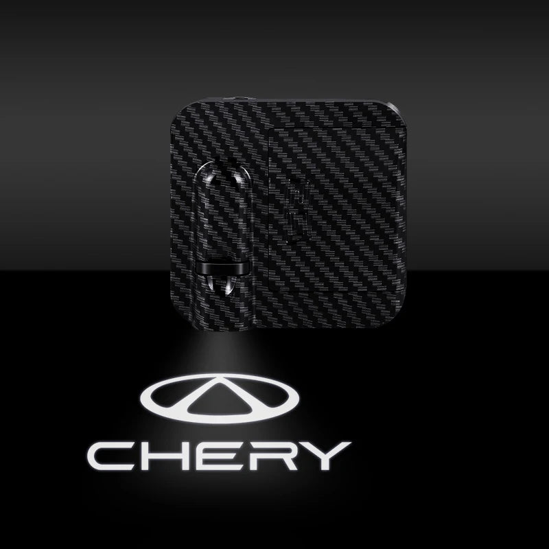 For Chery Tiggo 3 5 7 8 Pro Plus Logo Omoda Arrizo Jaecoo J7 J8 Jetour X70 Car HD Door Welcome Light Led Projector Lamp 1/2PCS