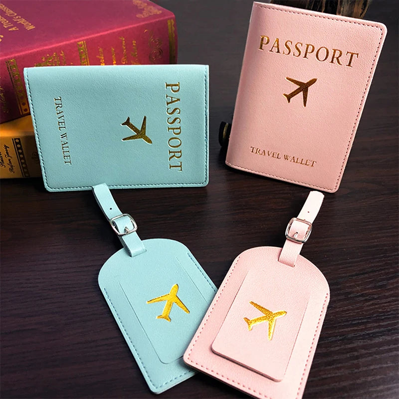 1pcs PU Leather Luggage Tag Name ID Labels Travel Suitcase Identifier Label Boarding Bag Tag Travel Accessories