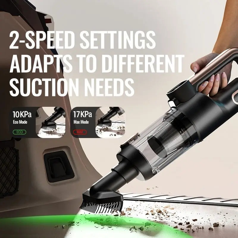 Car Mounted 4-In-1 Vacuum Cleaner With Super Strong Suction Household Mini Large Suction Handheld Small Wireless Vacuum Cleaner
