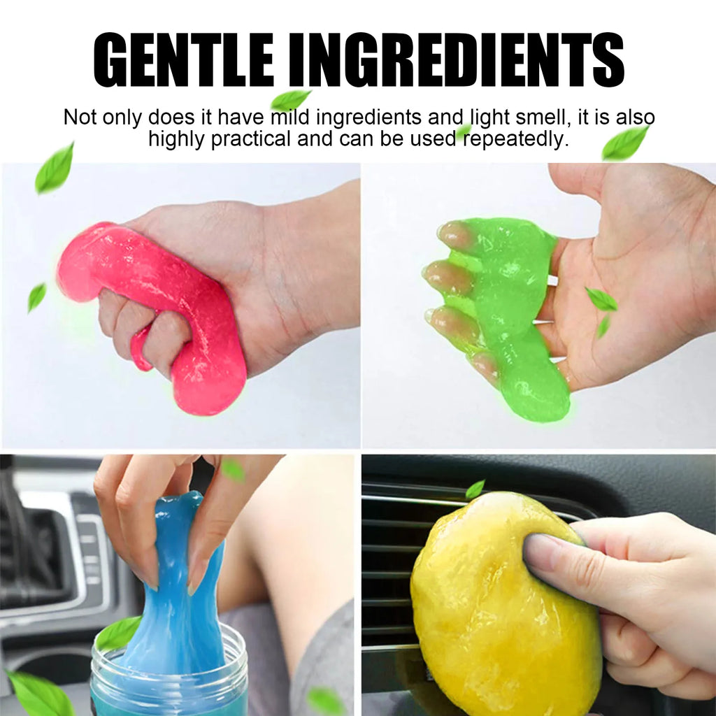 1Pc High Efficiency Dust Remove Gel Car Interior Clean Magic Mud Universal Household Keyboard Desk Cleaning Tool Car Accessories